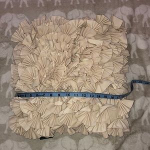 Cynthia Rowley Ruffled Throw Pillow 20”x20”